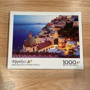 SALE! EUC 1000 Piece Puzzle - Positano Italy Night Sea View